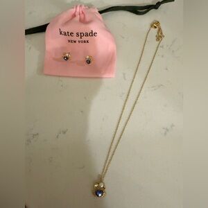 Kate Spade Crab/Pearl Necklace and Earrings